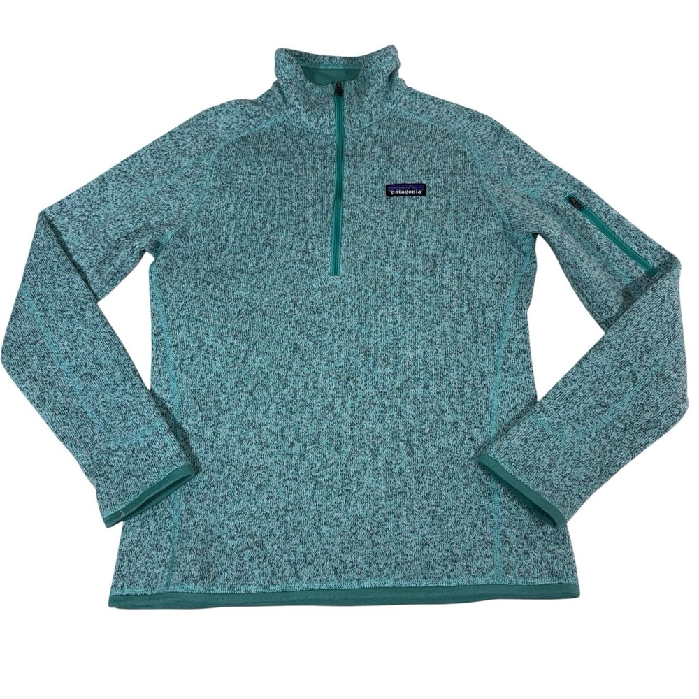 Patagonia Better Sweater 1/4 Quarter Zip Fleece Jacket Bend Blue Sz S Outdoor